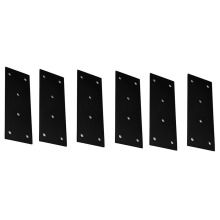 6PCS 48x127mm Flat Mending Plate Bracket With Holes,Straight Steel Brace Fixing Joining for Wood 36PCS Screws