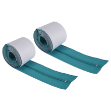 2-Pack Peel Stick Zipper Doors,7 inch x 3 Double-Sided Self-Adhesive Zippers for Dust Barriers B