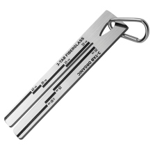 Metal 4/09 Shingle Gauge with Carabiner, House Roof Measuring Tool, Pitch Roofing Tools 1PCS