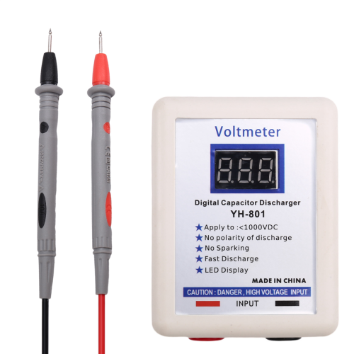 1000V Digital Capacitor Voltmeter Fast Discharger Discharging Tool Electronic Repair Display Voltage Test Pen 2