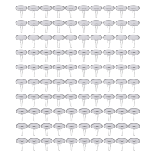 100Pack Ceiling Hooks Adhesive Removable Wall Hanger, 2cm Disc Sticky for Festival Wedding Christmas Decor