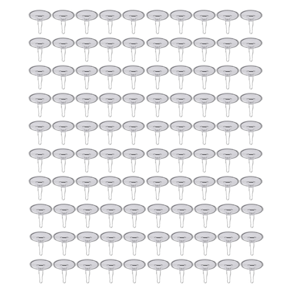 Saudism 100Pack Ceiling Hooks Adhesive Removable Wall Hanger, 2Cm Disc Sticky For Festival Wedding Christmas Decor