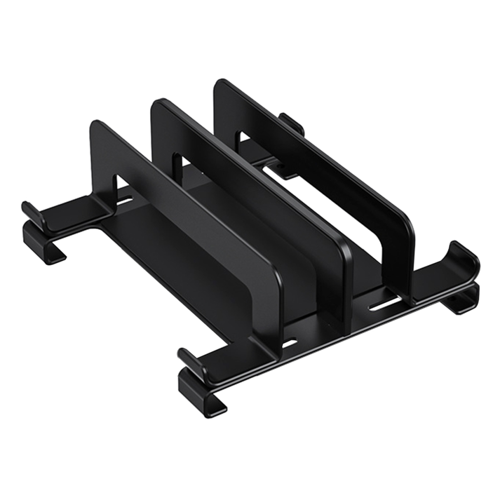 Laptop Stand Holder Adjustable Vertical Desktop Notebook Dock Space-Saving Computer Black 4851045583876