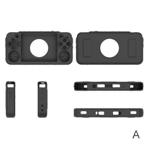 (Black) Handheld Game Console Silicone Protective Cover For ANBERNIC RG35XX 1