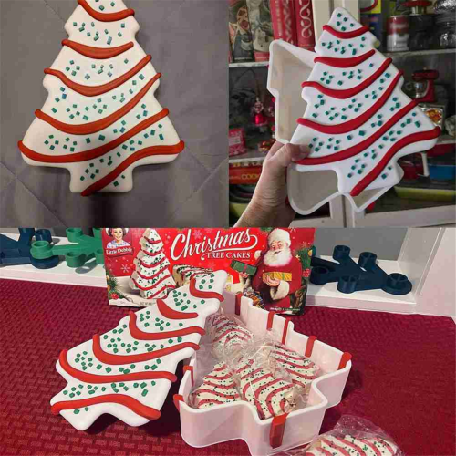 Christmas Tree Cake Storage, Candy Snack Storage Decoration, Can Put All Cakes 2