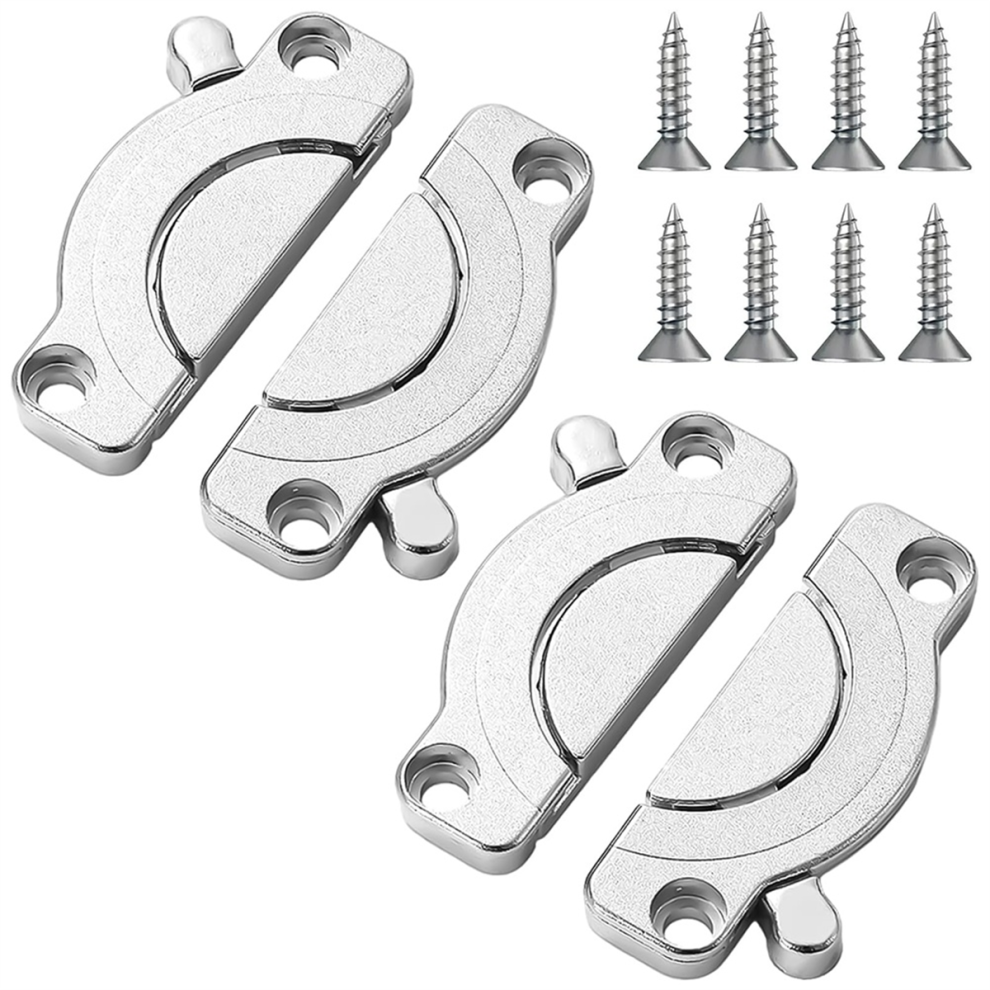 Pack of 2 Table Top Connectors, Rotating Wooden Panels Connectors for Office Desk/Dining-image-OPC-PJ8CCJJ-NEW