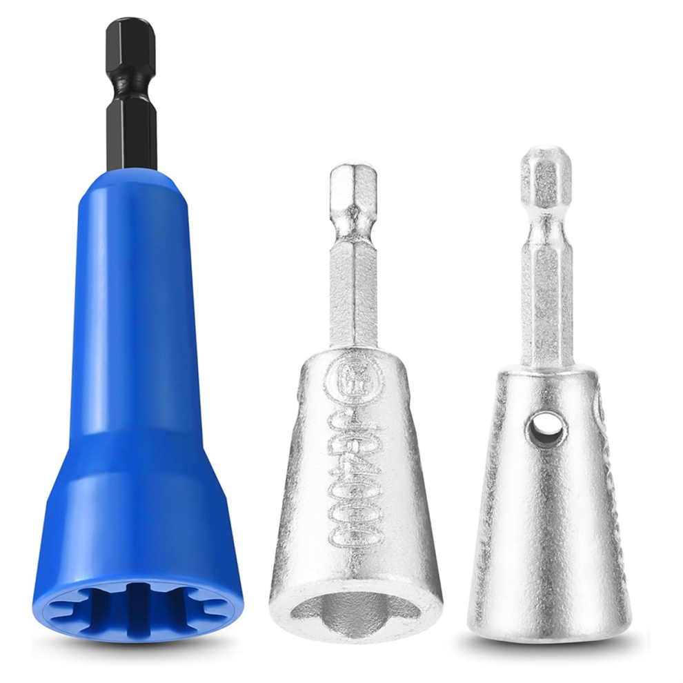 3 Pack Wire Twister Tool For Drill With 1/4Inch Hex Shank,Electrician Tools Wirenut Drill,Drill 4851045590065