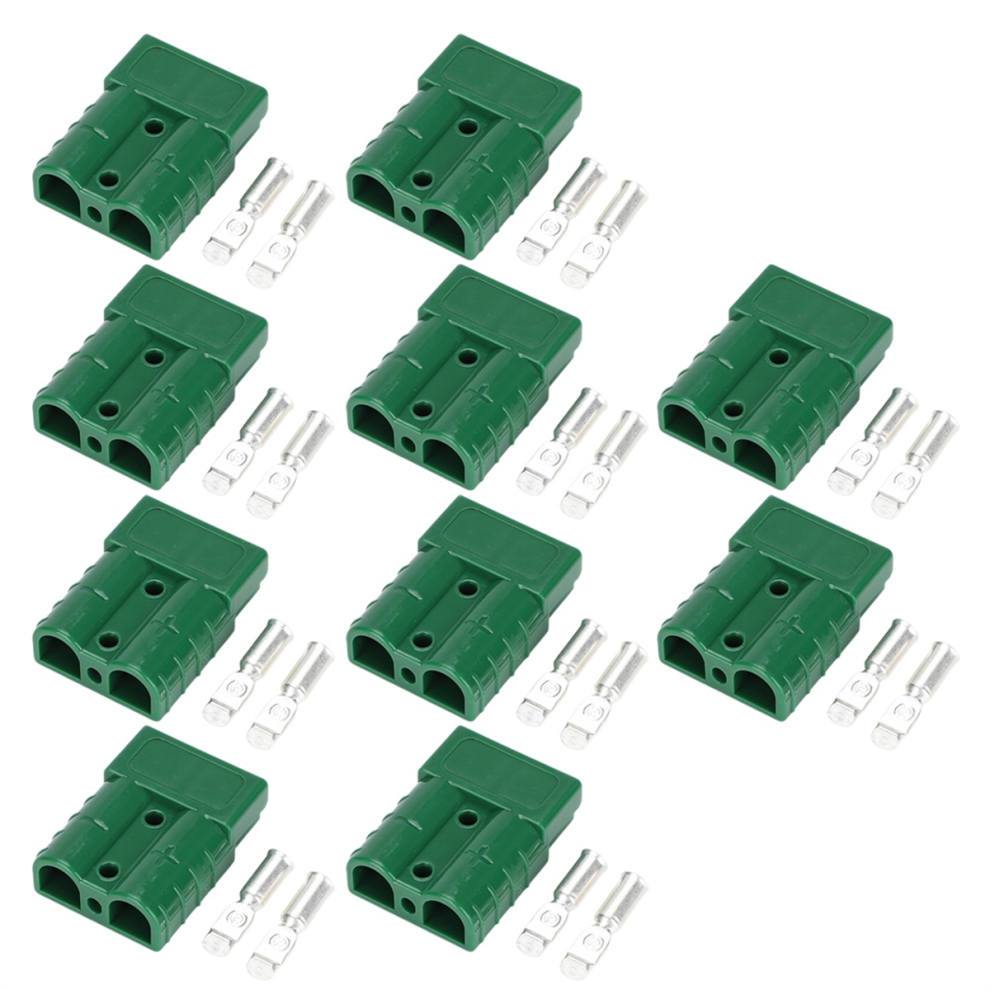 50A High Current Connector For Electric Vehicle Batteries, Ups, Solar Cables, New Energy Plugs Green 4851045587119