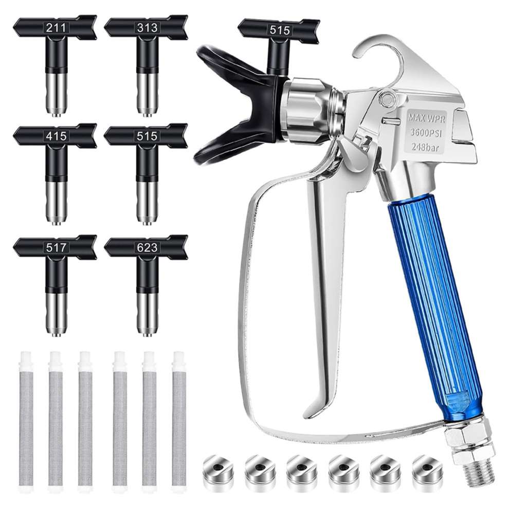 Airless Paint Sprayergun,Airless Spraygun Kit Sprayergun For Spraying Machine (211 313 415 515 517 623) 4851045588161