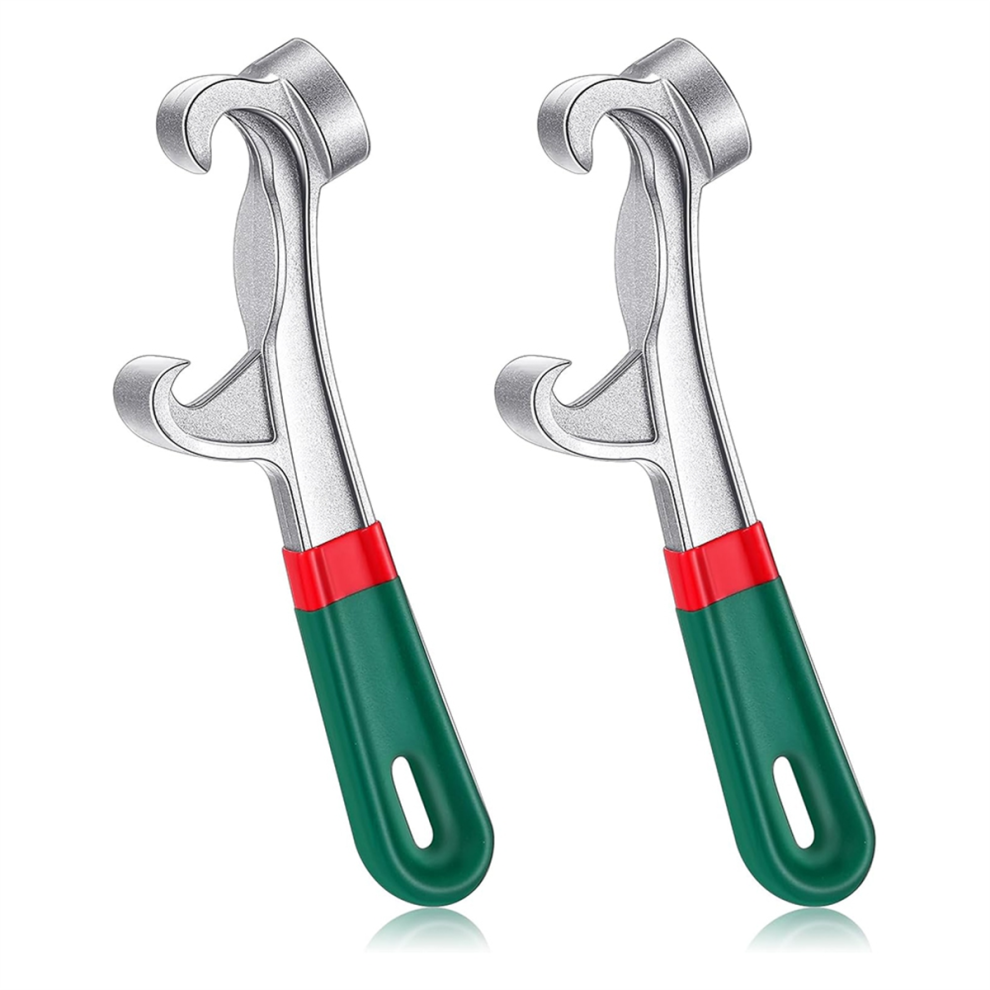 2 Pcs 5 Gallon Bucket Opener Aluminum Pail With Non Slip Rubber Handle Grip Lid Wrench For Home Industrial 4851045594728