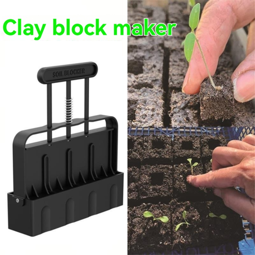 Soil Blocker Handheld, for Seed Starting,Manual Block Maker Handheld Seedling Machine,Soil Model