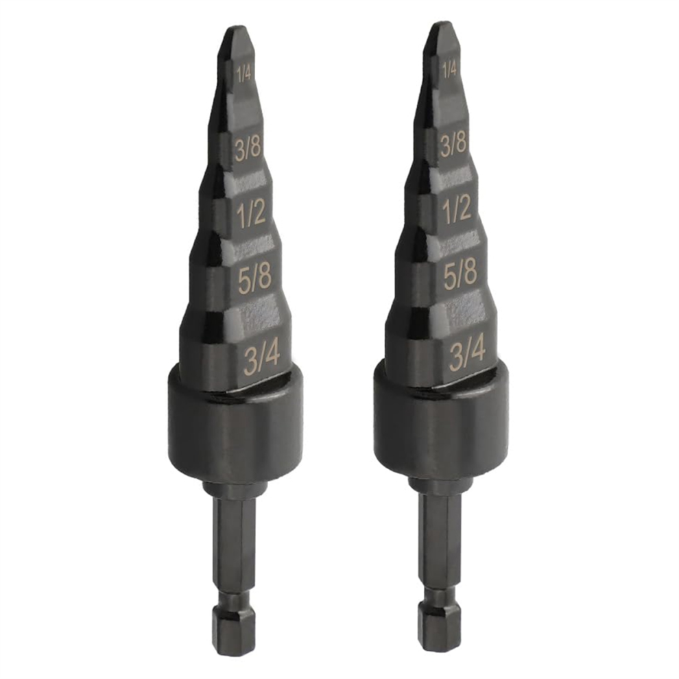 2Pcs Copper Tube Expander, 5 In1 Air Conditioner Pipe Swaging Flaring Drill Bits Repair Tool 4851045594933