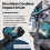Brushless Cordless Impact Driver ,1/4-Inch 6.35mm Hex Driver,High Torque 220N. M Variable Speed for 18V 9