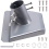 Roof Mount Plate Pole Base Satellite Antennae Wall Mounted Antenna Pipe Adapter Support 4