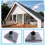 Roof Mount Plate Pole Base Satellite Antennae Wall Mounted Antenna Pipe Adapter Support 8