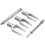 5pcs New Fork Type Pry Bar Tool Ball Joint Remover Steering Arm Tie Rod Puller 6