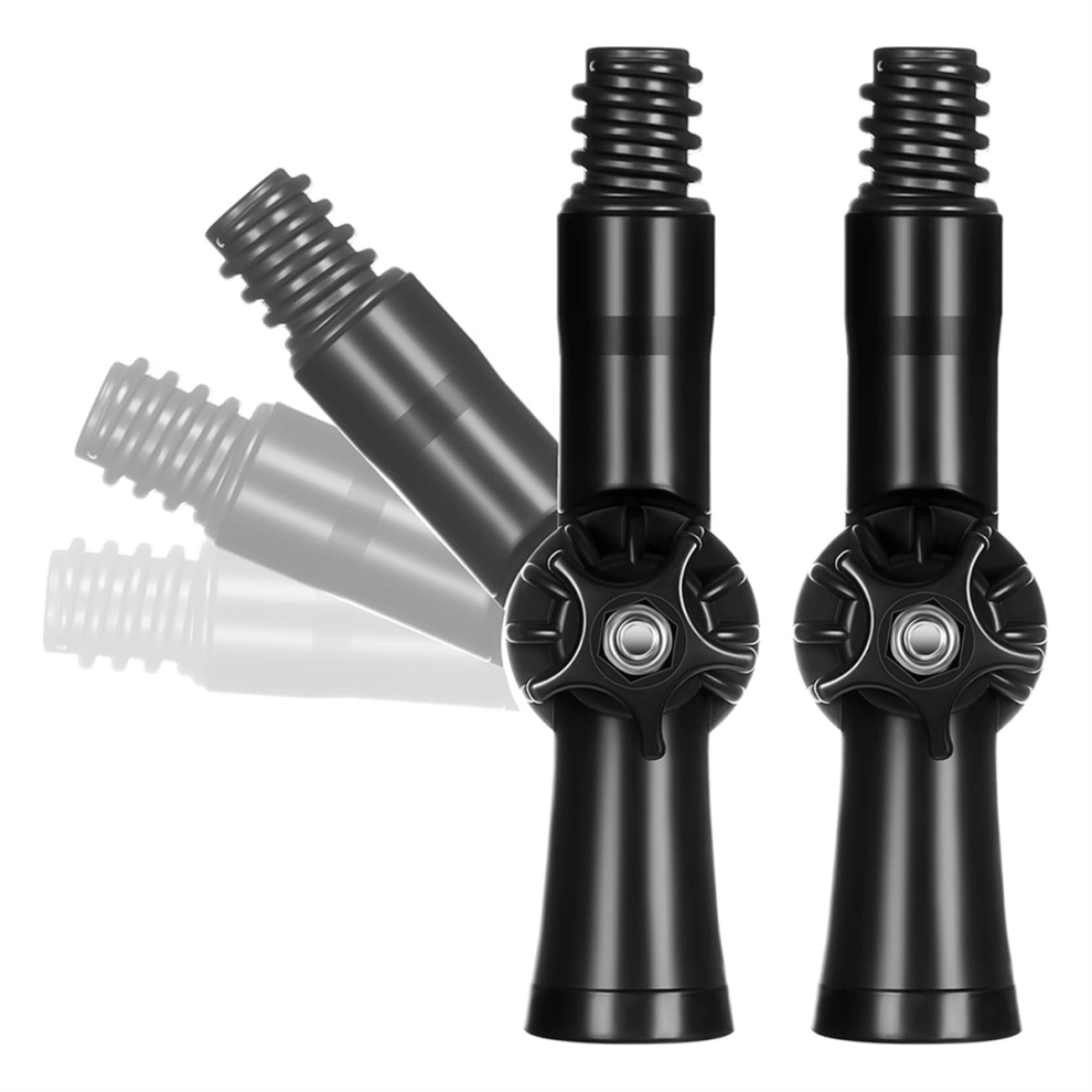 2Pcs Rotatable Angle Adaptor Extension Pole Attachments For Threaded Paint Adapter Attach To Duster 4851045596937