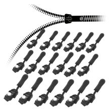 Reasonbyof Zipper,Removable Universal Zipper Repairer,Universal Pull Replacement for Jackets, Luggage,Bags 12 PCS