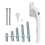 Window Handle, for , White, Universal Flat Key Lock, Double Glazing 2