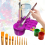 Paint Brush Washer and Drain Automatic Water Filling Cleaner Blue 3