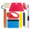 Wallpaper Smoothing Tool Kit Including Felt Seam Roller, Squeegee, Measuring Tape, Utility Knife 1