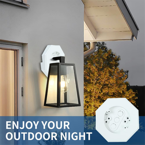 Siding Mounting Block,Siding Kit with Built-in Electrical Box, Lamps Plate Light Blocks 2