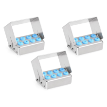 8 Holes Bur Holder 3pcs Autoclave Sterilizer Case Organizer Box Instrument Storage Stand