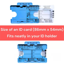 ECG 7 Step Ruler, EKG Ruler for ECG/EKG Interpretation, Transparent Calipers Measuring Tool