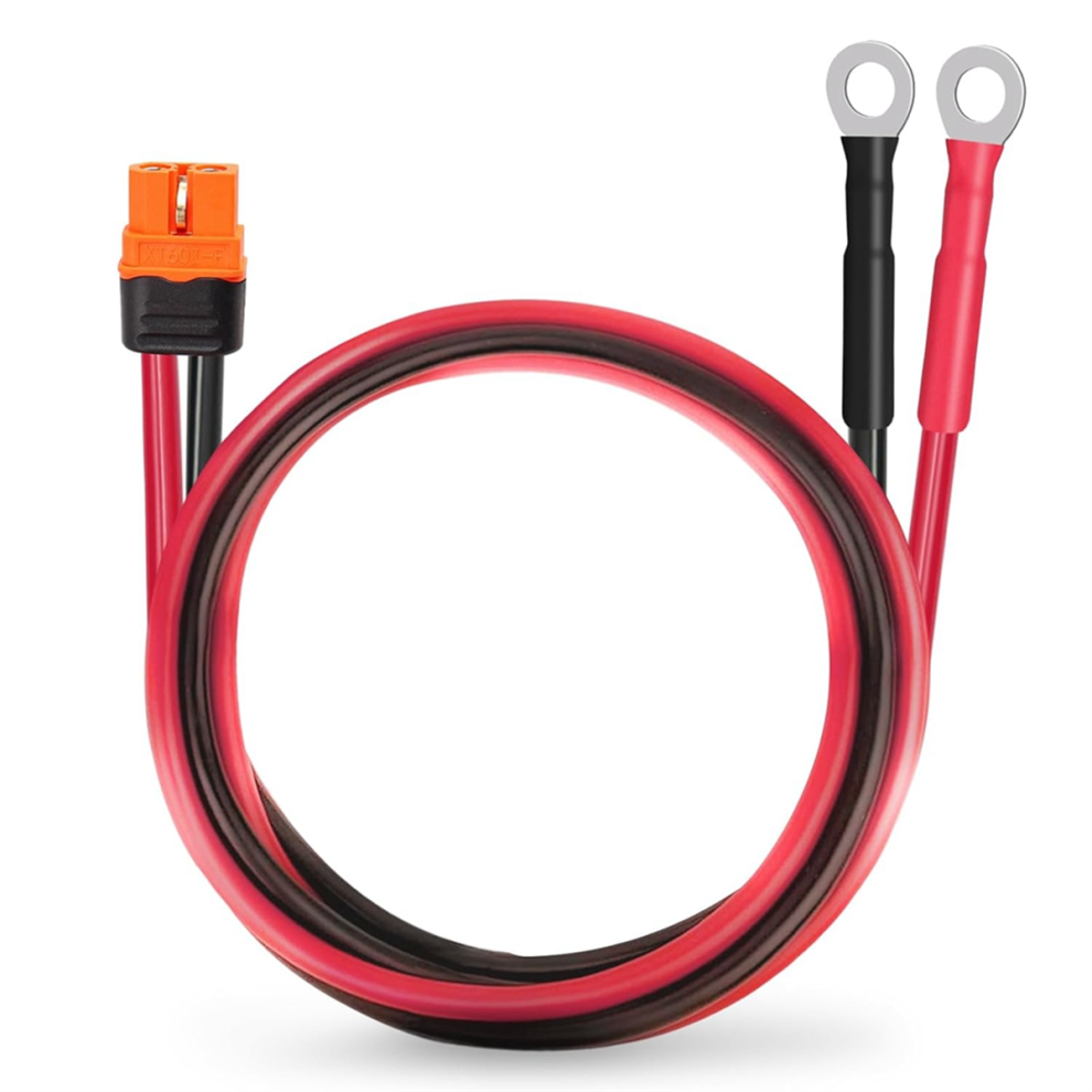 Xt60i To O Ring Terminal Cable 10Awg Female Connector Extension For Power Station Solar Generator 4851045510513