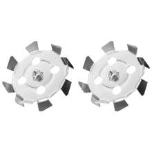 2pcs Impeller Mixing Attachment Electric Drill Rod Cement Stick Mixer