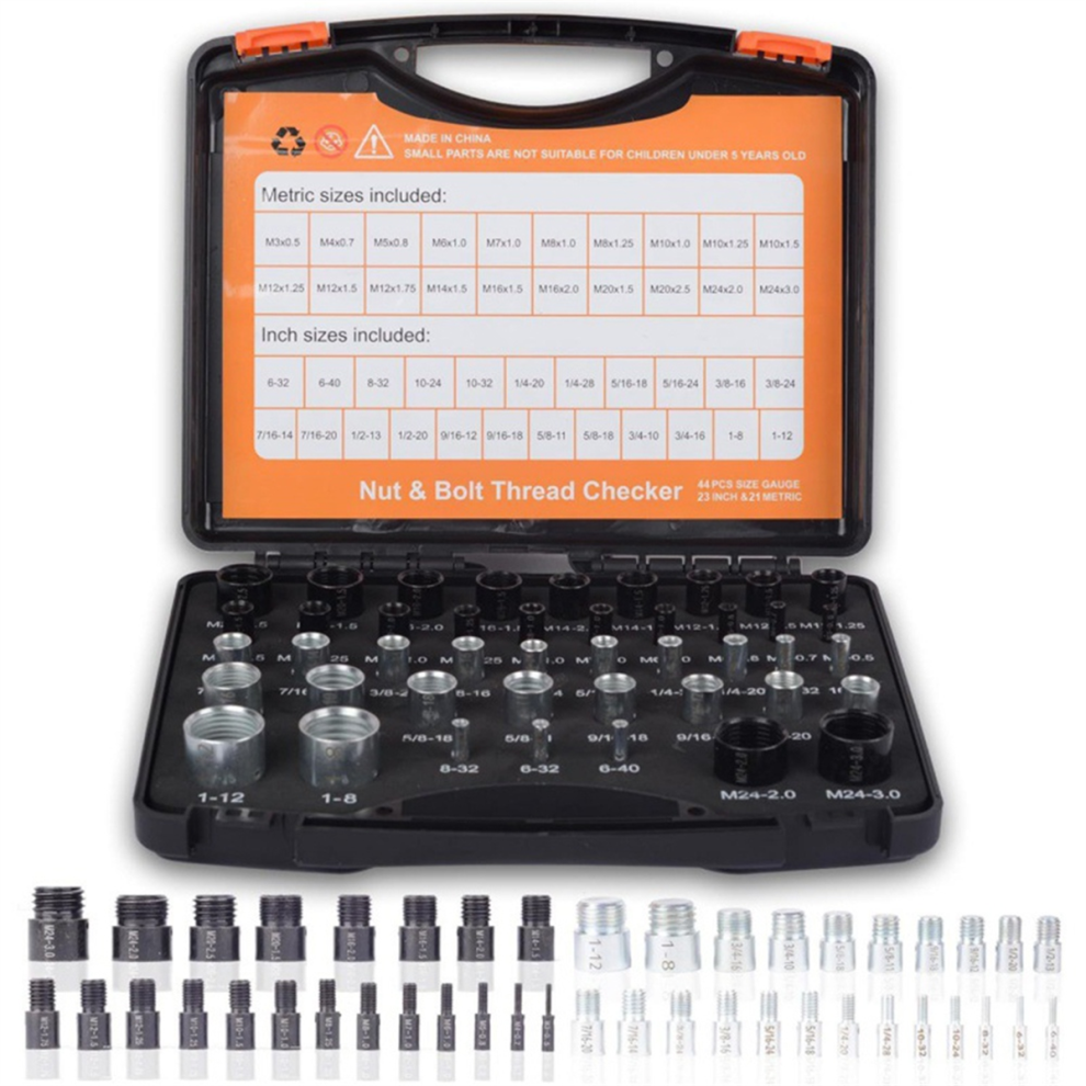 Assembled Thread Gauge Tools Nut Checker Bolt Metric Sizes Check Tool Screws Nuts Assembly 4851045507445