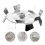 2pcs Impeller Mixing Attachment Electric Drill Rod Cement Stick Mixer 8