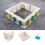 Adjustable Mold Housing Kit for Silicone Molds Making,Reusable Frame Rubber Making Combination 10