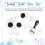 42-Piece Mini Ink Tool Set, Includes 2 Round Smudge Tools and 40 Replacement Foam Pads for Drawing Mixtures 4