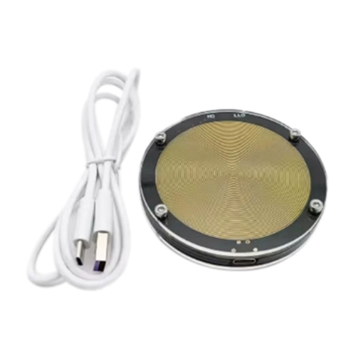 7.83HZ Resonance Ultra-Low Frequency Pulse Wave Generator Built-in Battery Audio Resonator Gold
