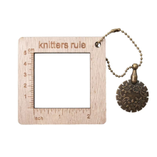 Knitting Ruler Gauge Calculator Density DIY Weaving Measuring Tools Knitters with Threader Cutter