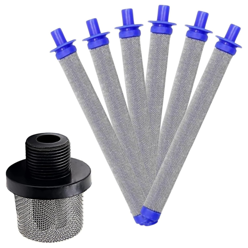 1Pc 288716 3/4 Replacement Inlet Strainer With 6Pcs 288749 60Mesh Sg2/Sg3 Sprayer Filters For Airless Paint Sprayers 4851045514184