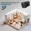 3Pack No Drill Screws Wall Mount Bracket Compatible with for 4/Mini/Mini 2 Cameras Adhesive 6