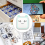 Mini Printer Thermal Adhesive Labels Sticker Bluetooth Pocket Label Notes for Home and Office 8