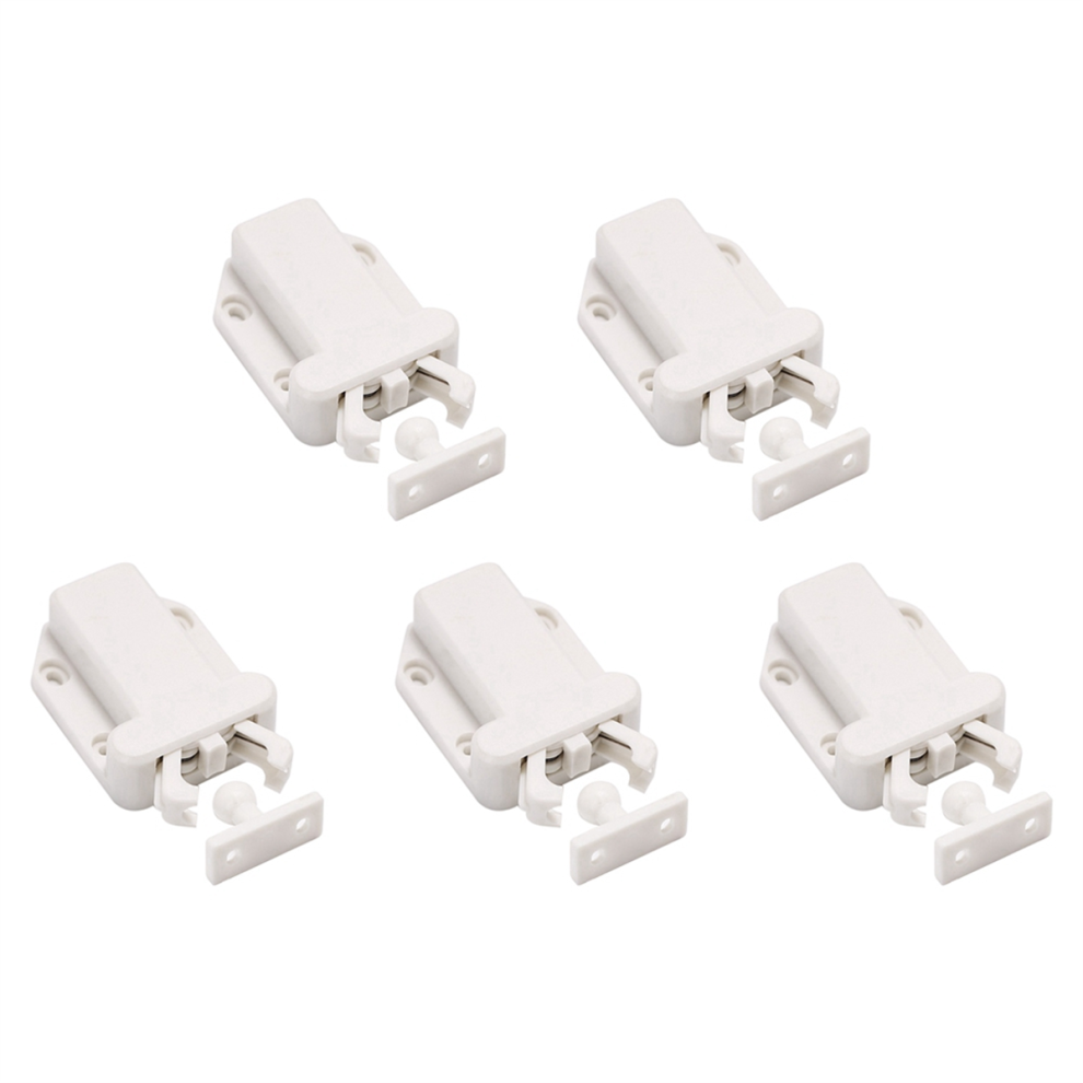 5Pcs Furniture Lock Cabinet Touch Latch With Function Push To Open Catch For Cupboard Wardrobe 4851045519639