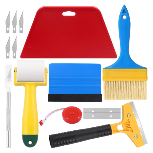 14 Piece Wallpaper Tools, Smoothing Tool Kit, for Hanging, Contact Paper, Vinyl Application
