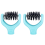 2pcs Blue Replacement Brush Tips for Die Cleaning Tool - Easily Clean Tiny Paper Bits From Etched Dies 2