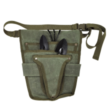 Multi-Pockets Canvas Tool Bag with Belt Pouch Gardener Electrician Organizer for Garden Tools