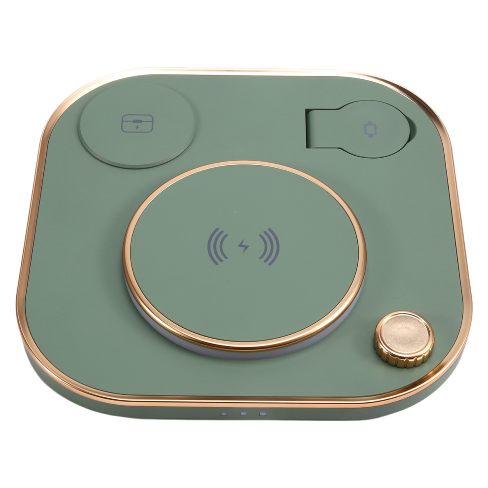 Multifunctional Foldable Mobile Magnetic Wireless Charger With Lamp Phone Watch Earphones 15W Desktop Charger,A 4851045523926