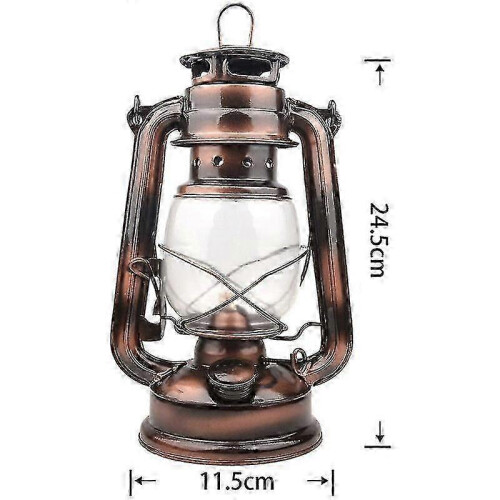LED Camping Lantern - Retro Design - Dimmable - Requires 4 AA Batteries - 24.5cm - Warm White, One Piece 1