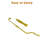 Copper Dowsing Rods Divining Rod,Solid and Brass Dragon Seeking Tools for Detect Gold, Water Witching 8