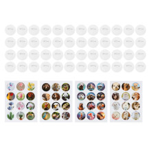 Simple Badges Button Maker Machine Part , DIY Pin Badge 48Pcs Parts