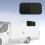 900x500mmm Sliding Rounded Window Black Aluminum 11