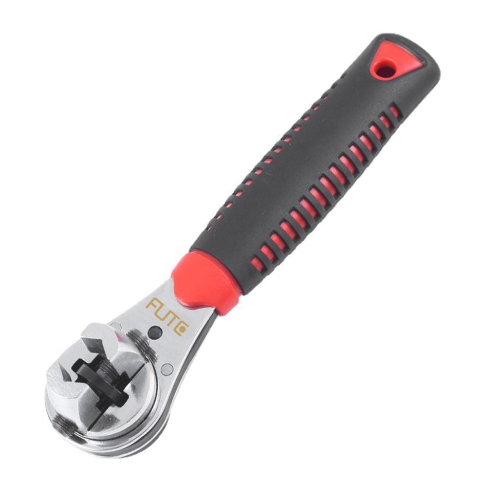 Fute Multifunctional Ratchet Wrench Adjustable Universal Key Torque Spanner Plumbing Pipe Auto Multitool Repairing Tool 4851045534991