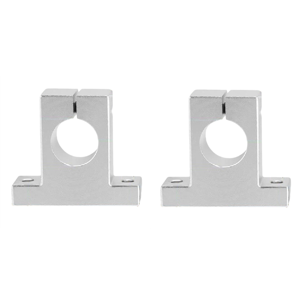 2 Pcs Linear Motion Rail Clamping Rod Guide Support Shaft Bracket Coupling Mount Sk25 25Mm 4851045534472